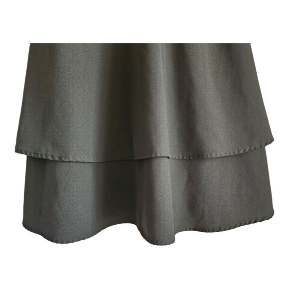 ANTHROPOLOGIE HUTCH Size 4 Cami Dress Olive Green Fit & Flare Long Sleeve Lined - Picture 5 of 8